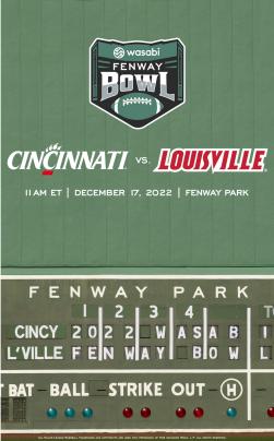 Wasabi Fenway Bowl 2022 Program
