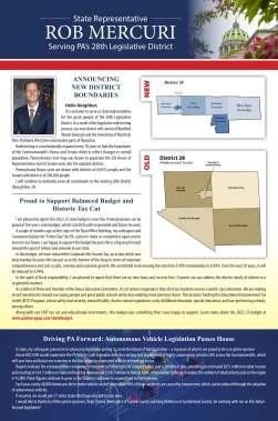 Summer 2022 Newsletter from PA State Rep. Rob Mercuri Representing the ...